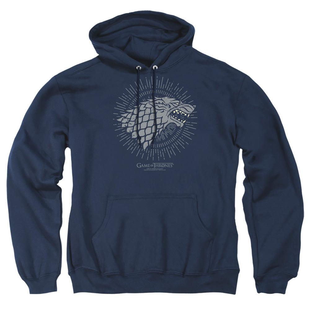 Game Of Thrones Stark Burst Sigils Mens Hoodie Navy Officially Licensed