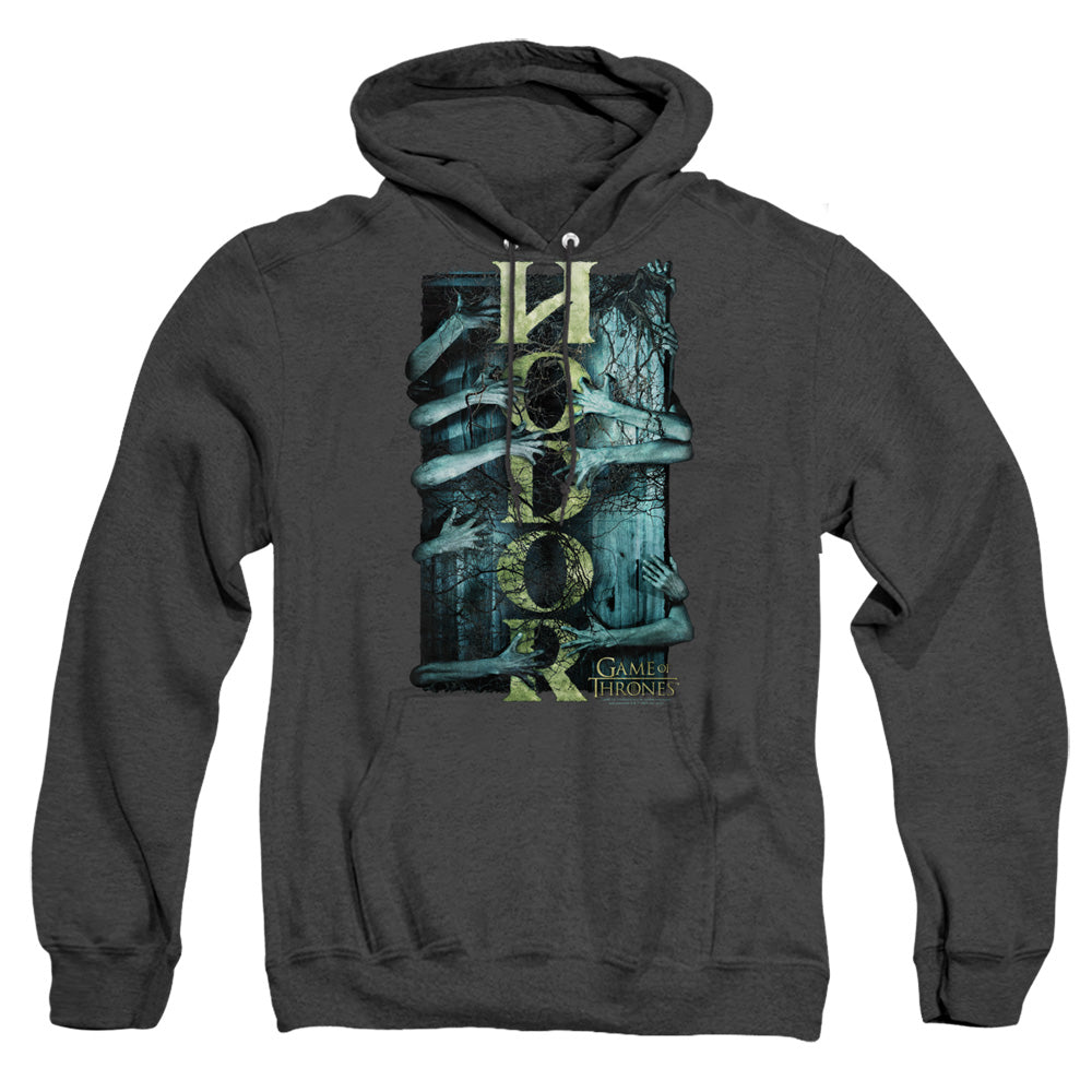 Game Of Thrones Hodor Mens Heather Hoodie Black Officially Licensed