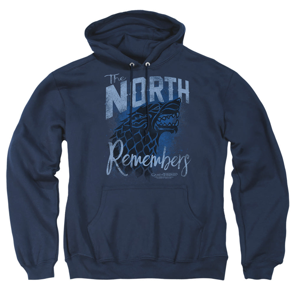 Game Of Thrones The North Remembers Mens Hoodie Navy Officially Licensed