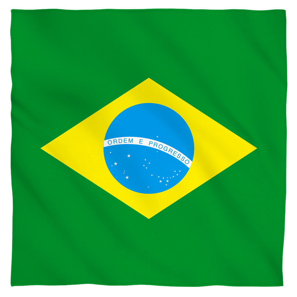 Brazil Flag World Flags Bandana Officially Licensed