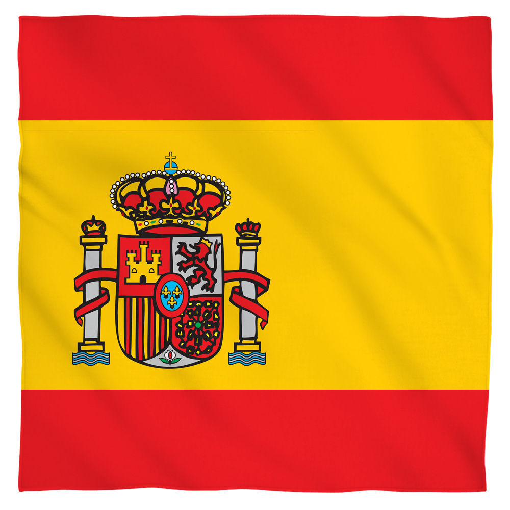 Spain Flag World Flags Bandana Officially Licensed