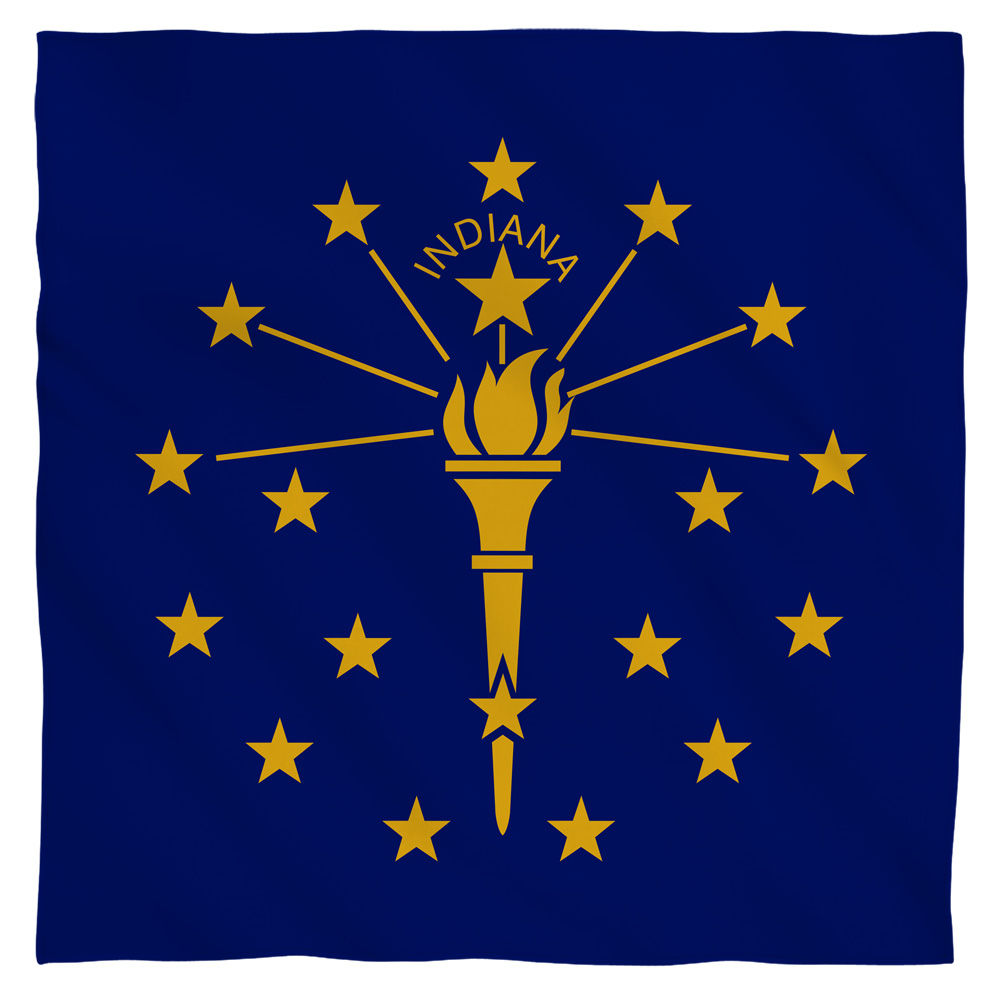 Indiana Flag USA State Flag Bandana Officially Licensed