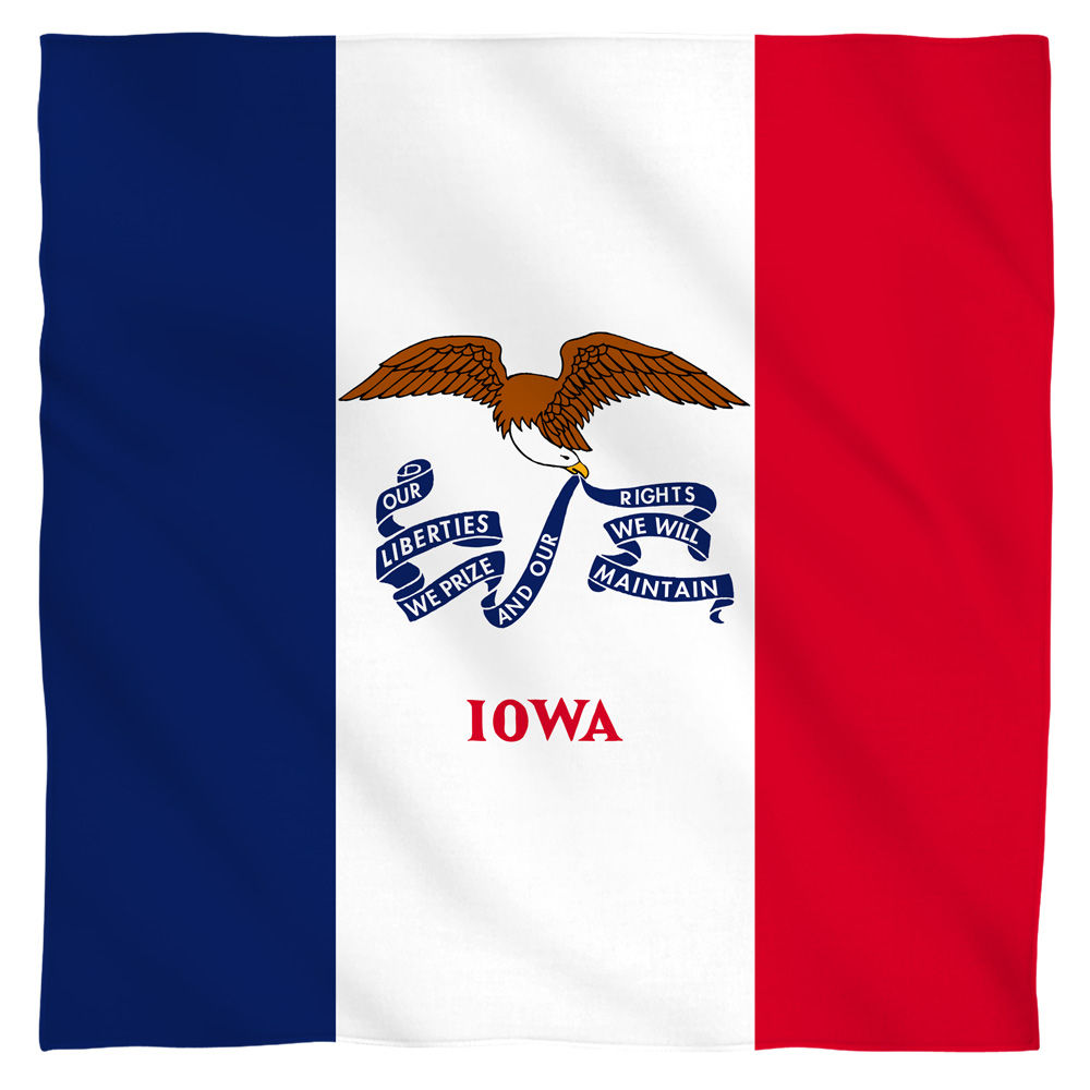 Iowa Flag USA State Flag Bandana Officially Licensed