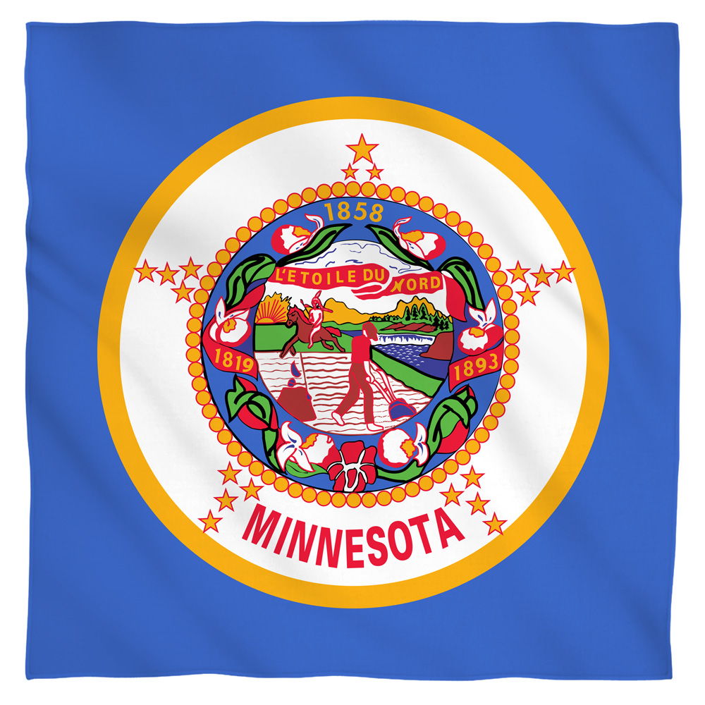 Minnesota Flag USA State Flag Bandana Officially Licensed
