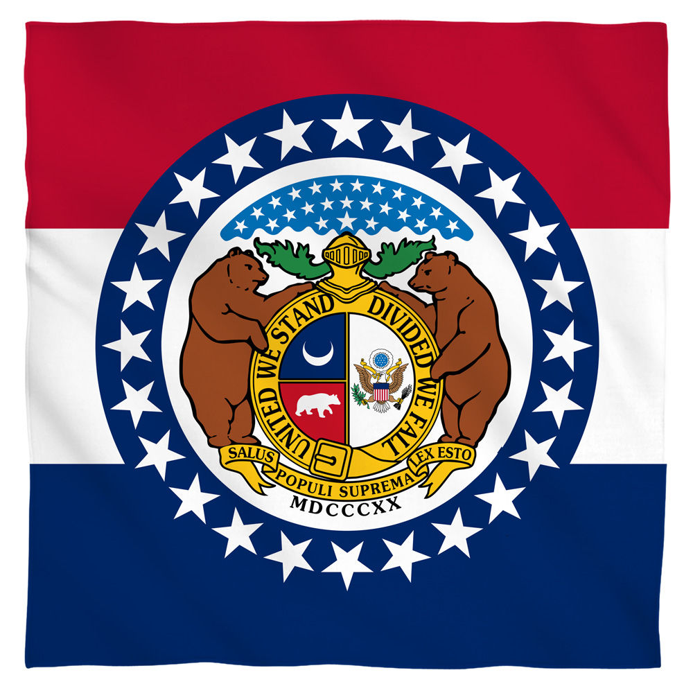 Missouri Flag USA State Flag Bandana Officially Licensed
