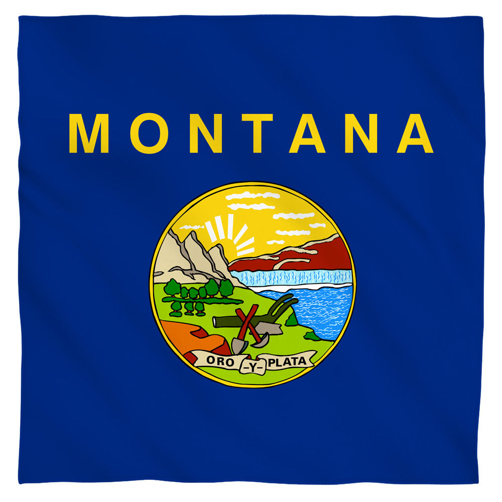 Montana Flag USA State Flag Bandana Officially Licensed