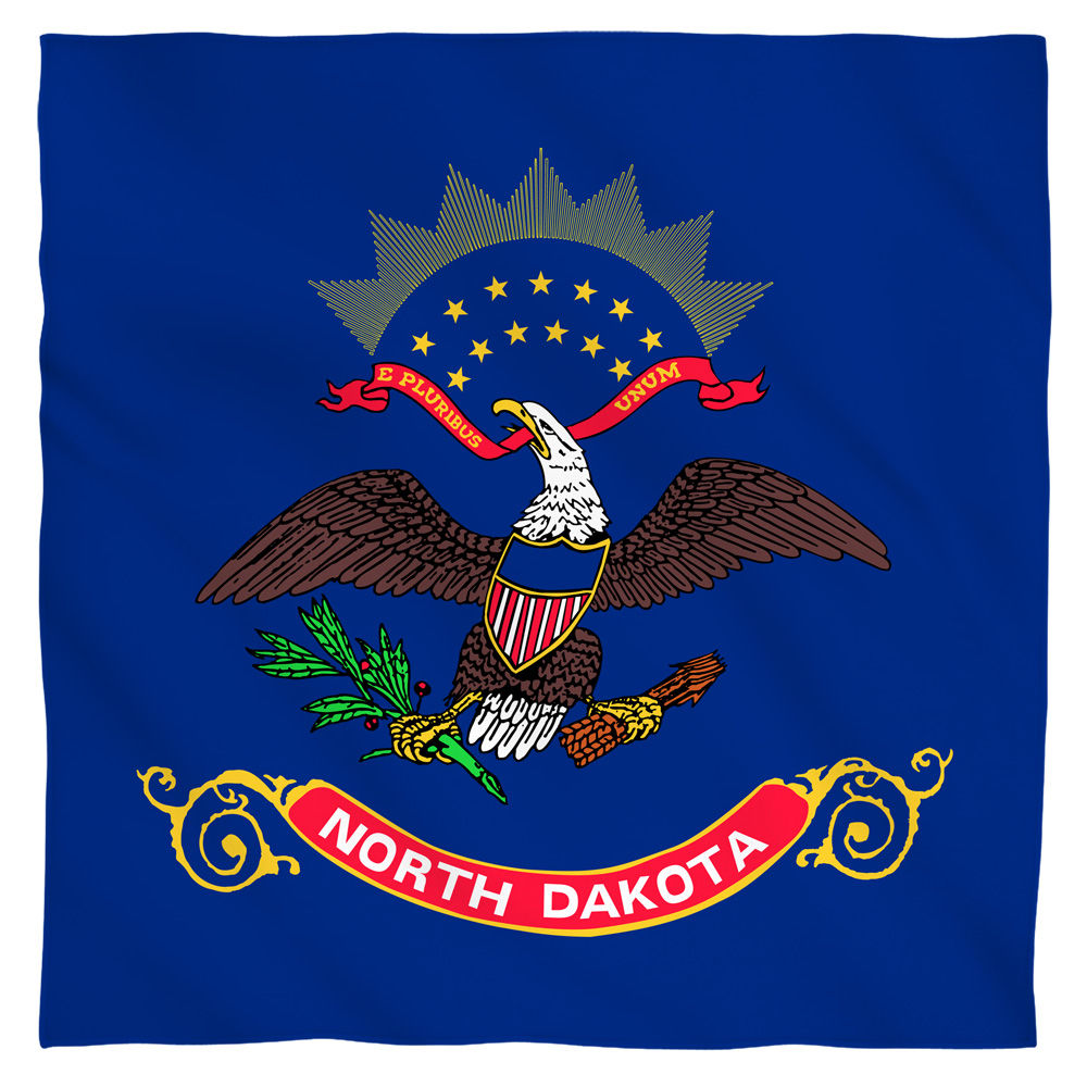 North Dakota Flag USA State Flag Bandana Officially Licensed