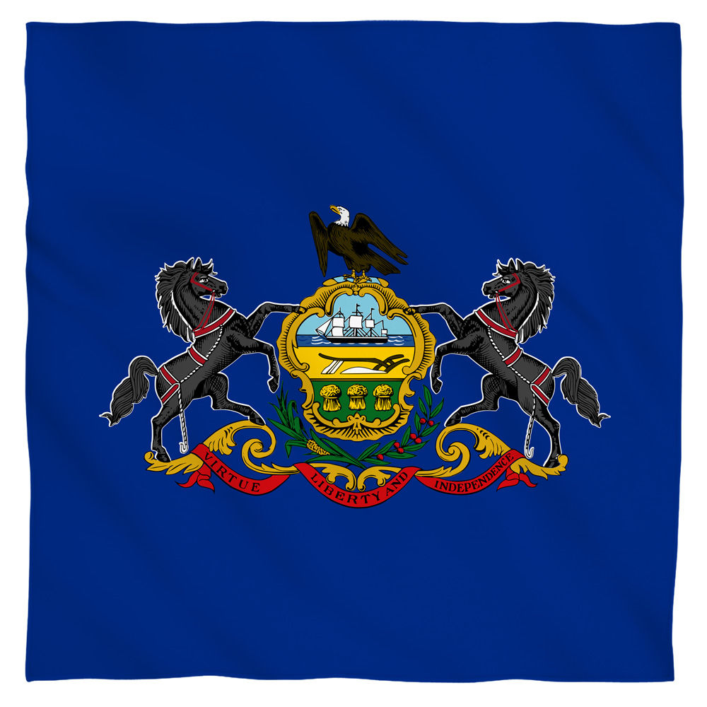 Pennsylvania Flag USA State Flag Bandana Officially Licensed