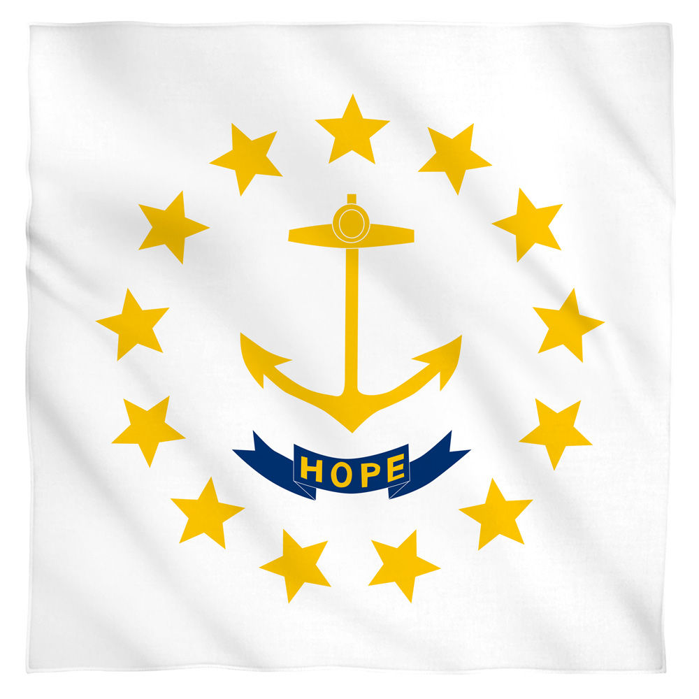 Rhode Island Flag USA State Flag Bandana Officially Licensed