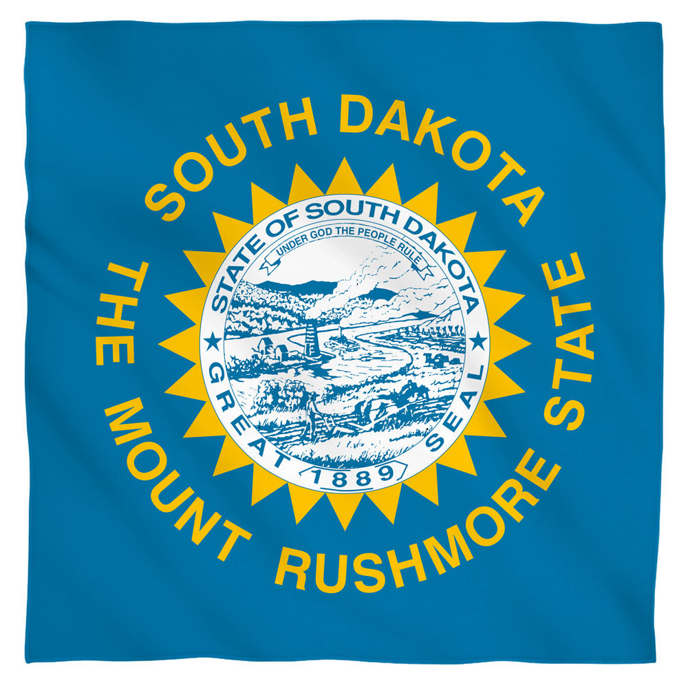 South Dakota Flag USA State Flag Bandana Officially Licensed