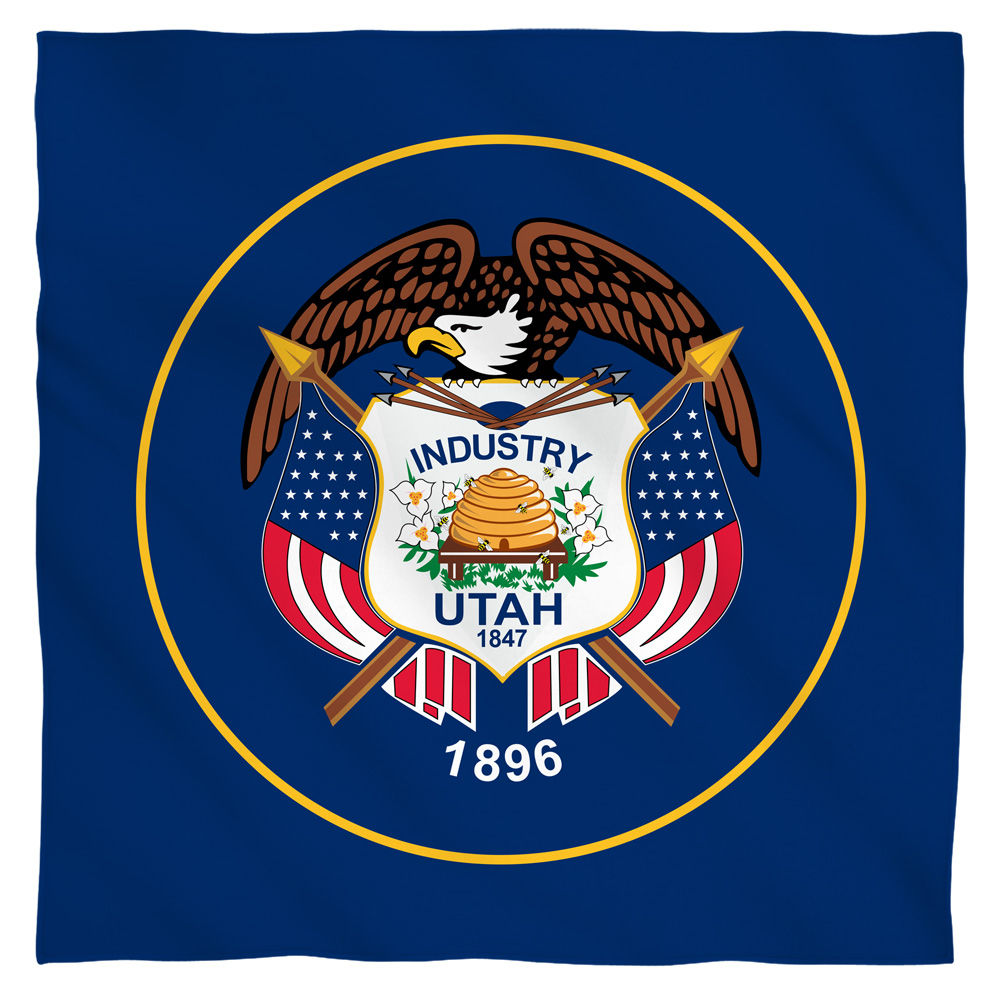 Utah Flag USA State Flag Bandana Officially Licensed