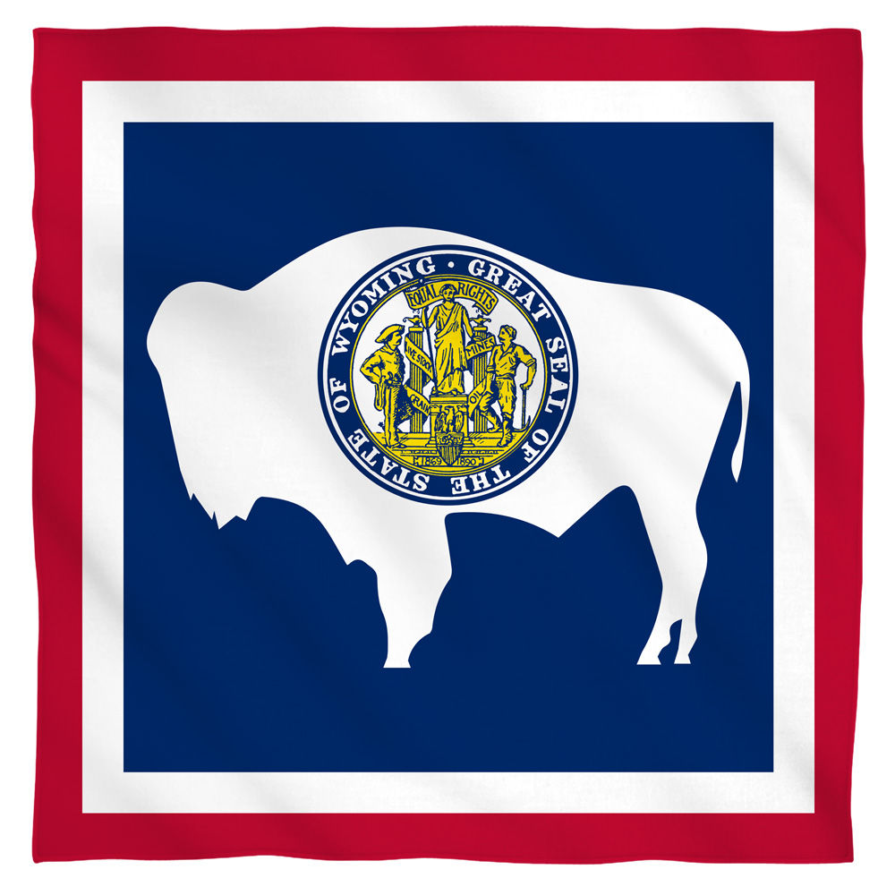 Wyoming Flag USA State Flag Bandana Officially Licensed
