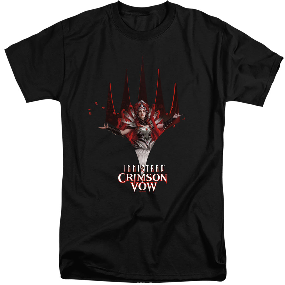 Magic The Gathering Crimson Vow Logo Mens Tall T Shirt Black Officially Licensed