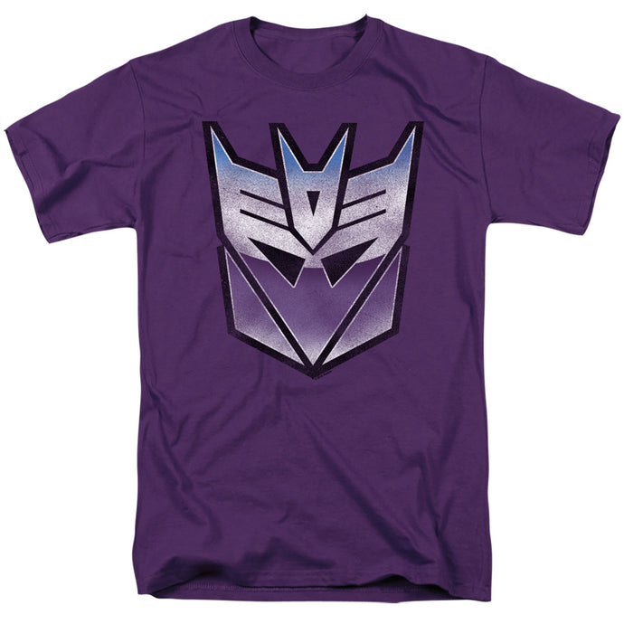 Transformers Vintage Decepticon Logo Mens T Shirt Purple