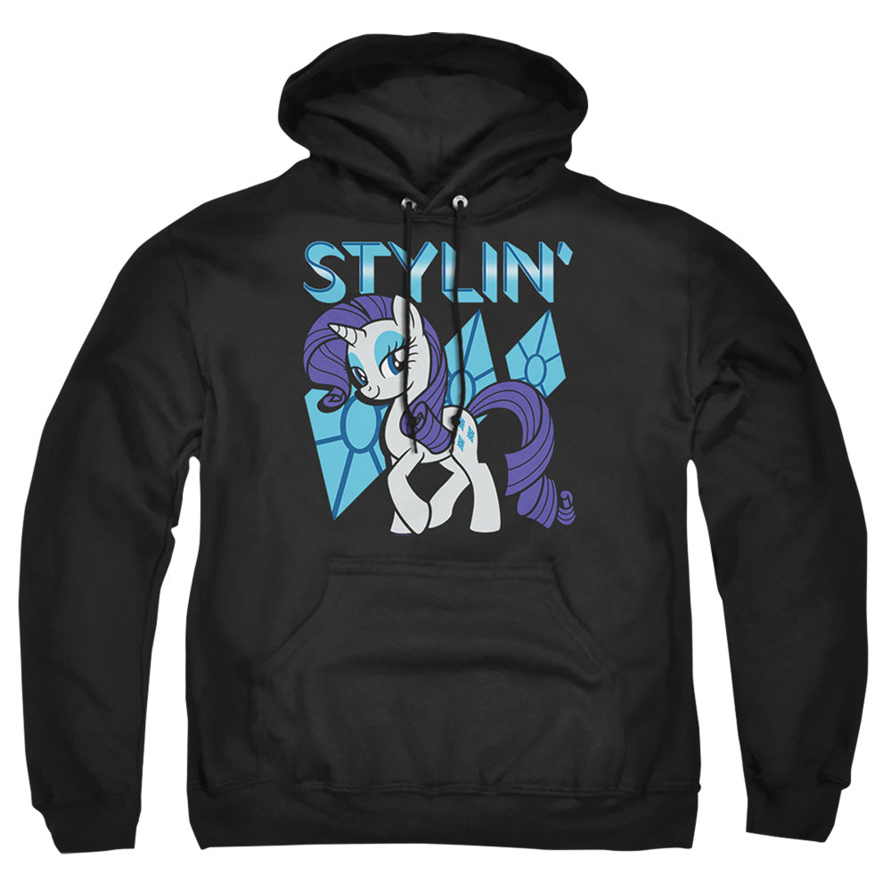 My Little Pony Tv Stylin Mens Hoodie Black Officially Licensed