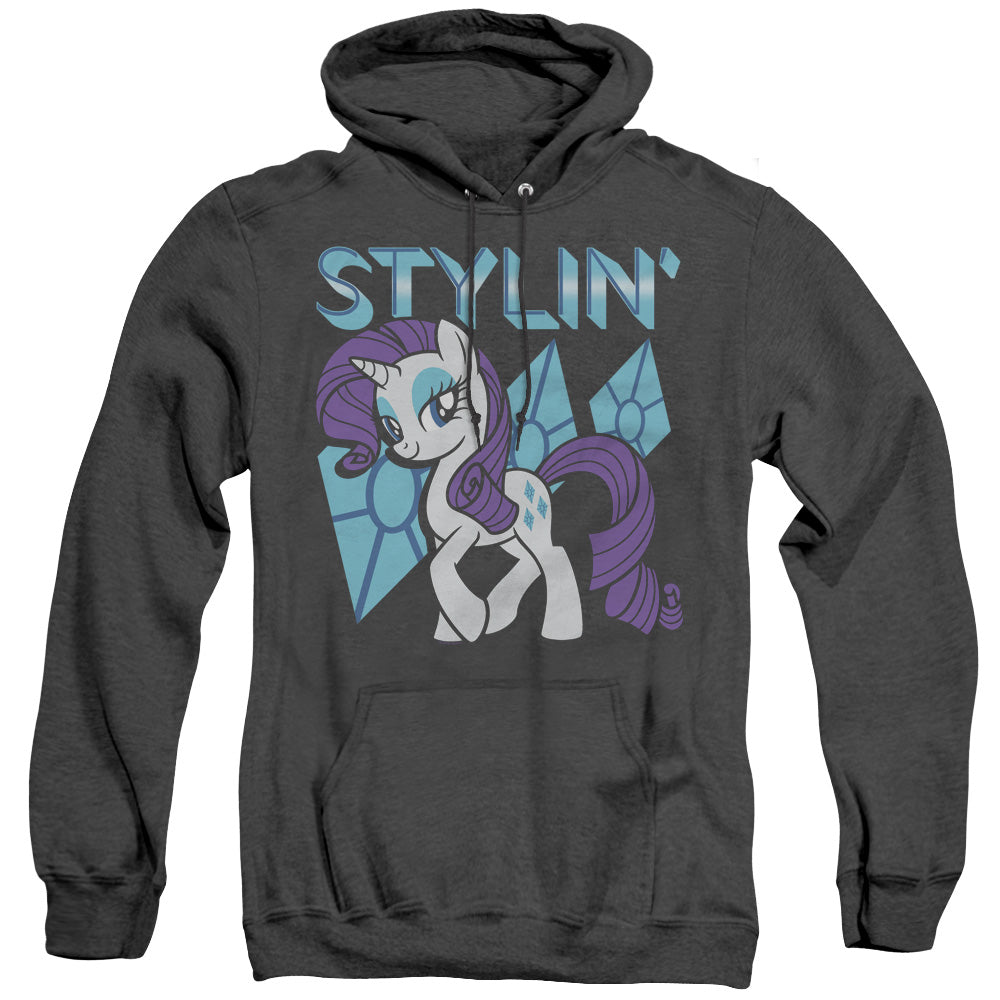 My Little Pony Tv Stylin Mens Heather Hoodie Black Officially Licensed