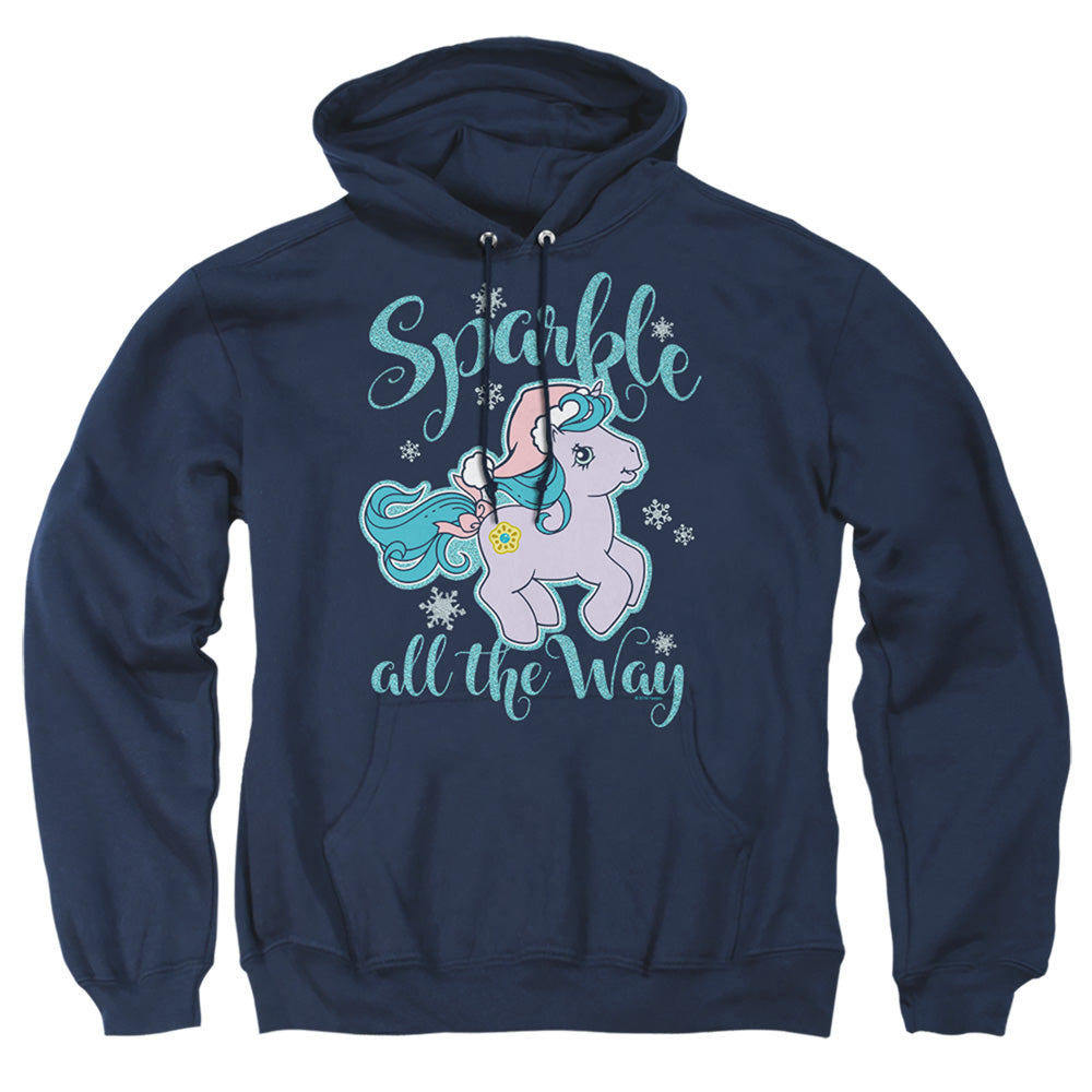My Little Pony Retro Sparkle All The Way Mens Hoodie Navy Officially Licensed