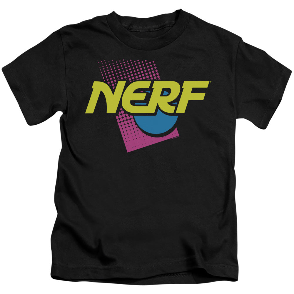 Nerf 90s Logo Juvenile Kids Youth T Shirt Black