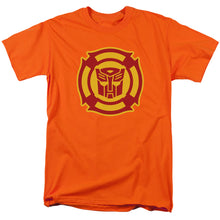Load image into Gallery viewer, Transformers Rescue Bots Logo Mens T Shirt Orange