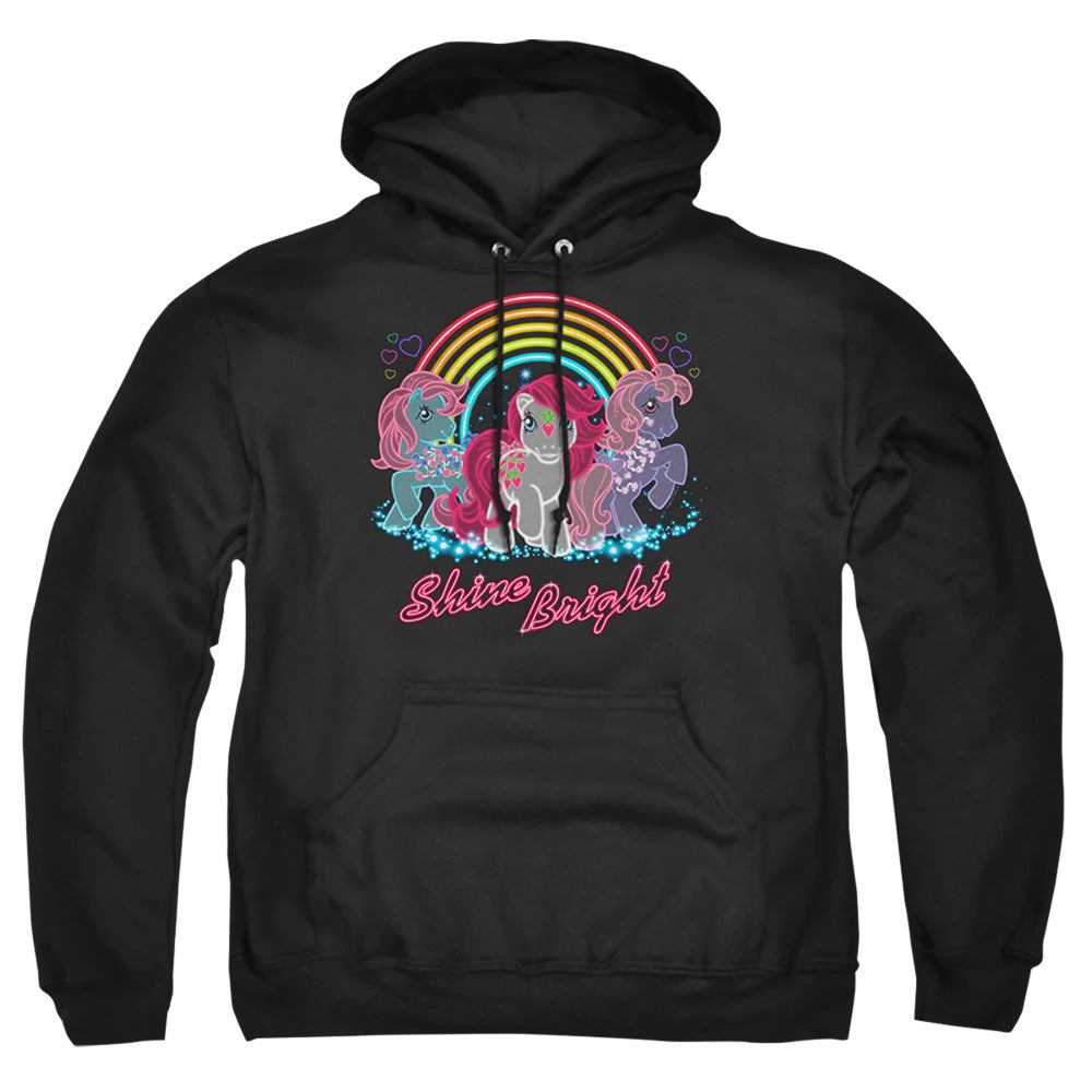 My Little Pony Retro Neon Ponies Mens Hoodie Black Officially Licensed