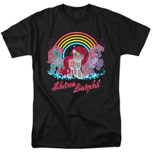 Load image into Gallery viewer, My Little Pony Retro Neon Ponies Mens T Shirt Black