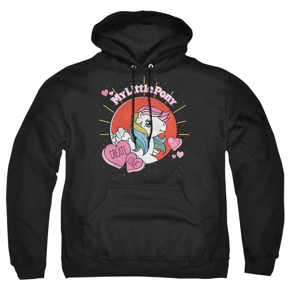 My Little Pony Retro Create Love Mens Hoodie Black Officially Licensed