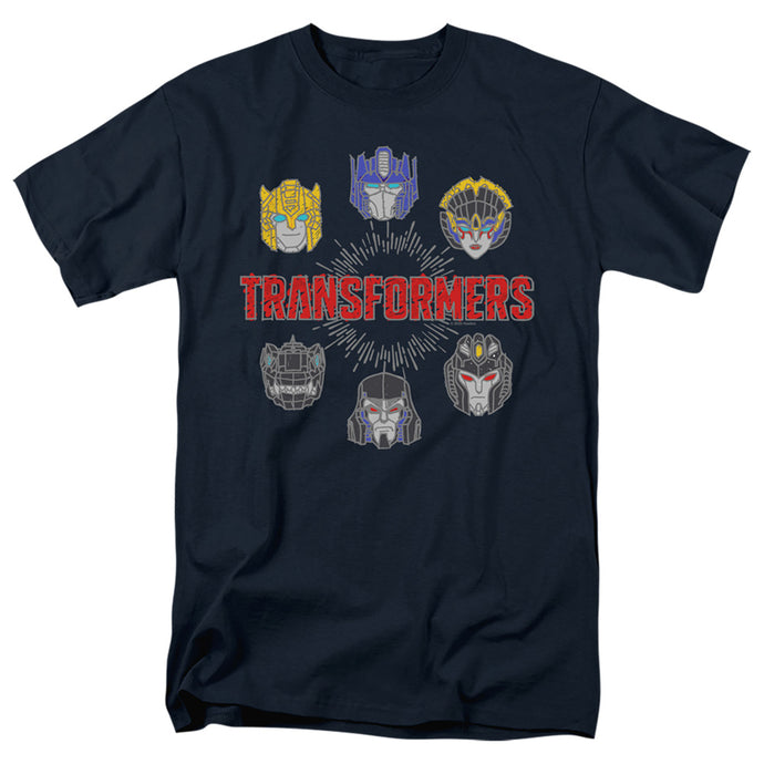 Transformers Robo Halo Mens T Shirt Navy Blue