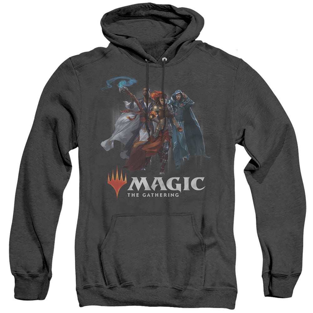 Magic The Gathering Planeswalkers Mens Heather Hoodie Black Officially Licensed