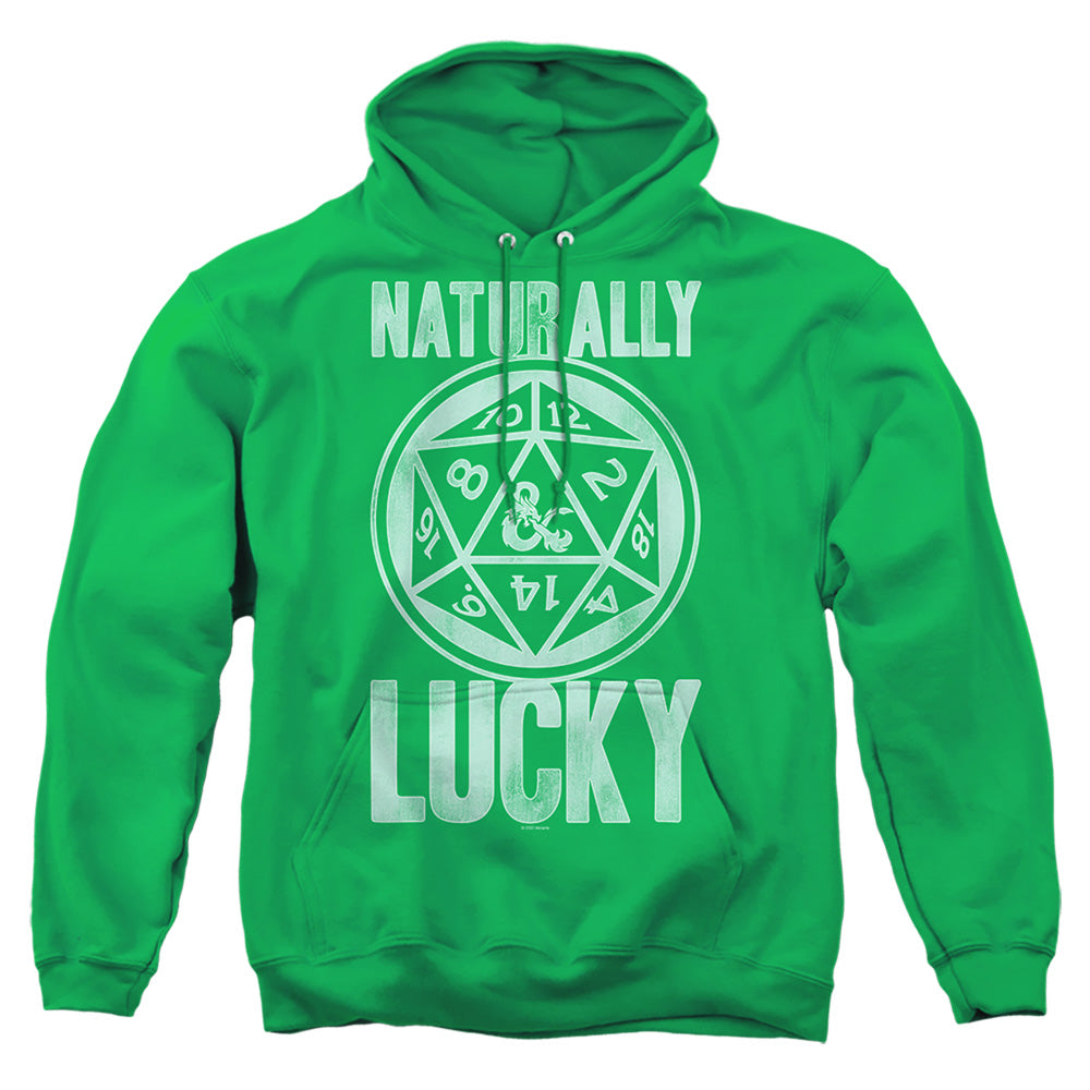 Dungeons And Dragons Naturally Lucky Mens Hoodie Kelly Green Officially Licensed