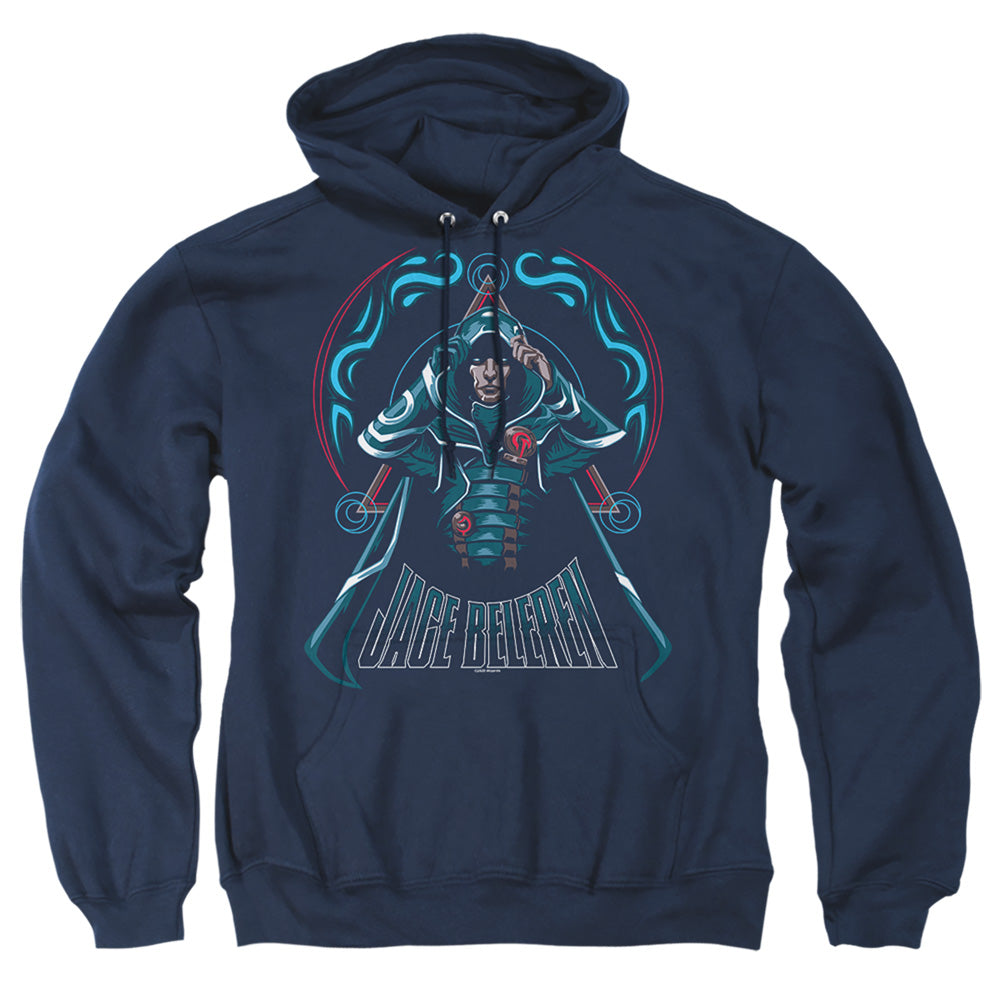 Magic The Gathering Jace Mens Hoodie Navy Officially Licensed