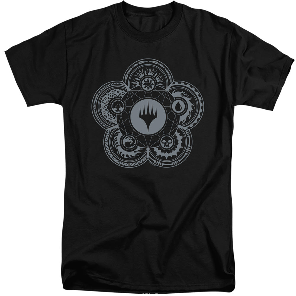 Magic The Gathering Icon Glyph Mens Tall T Shirt Black Officially Licensed