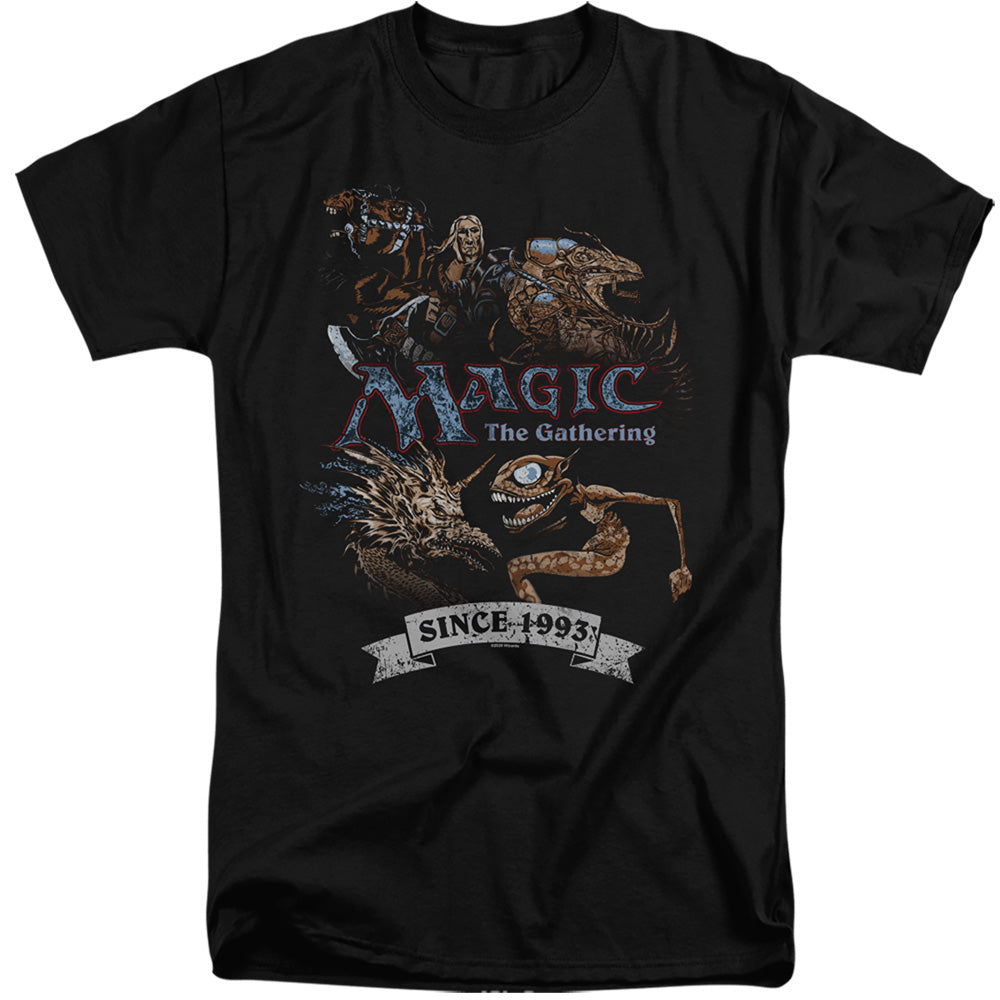 Magic The Gathering Four Pack Retro Mens Tall T Shirt Black Officially Licensed