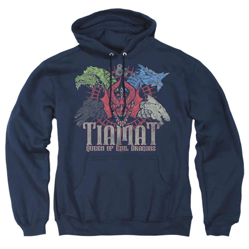 Dungeons And Dragons Tiamat Queen Of Evil Mens Hoodie Navy Officially Licensed