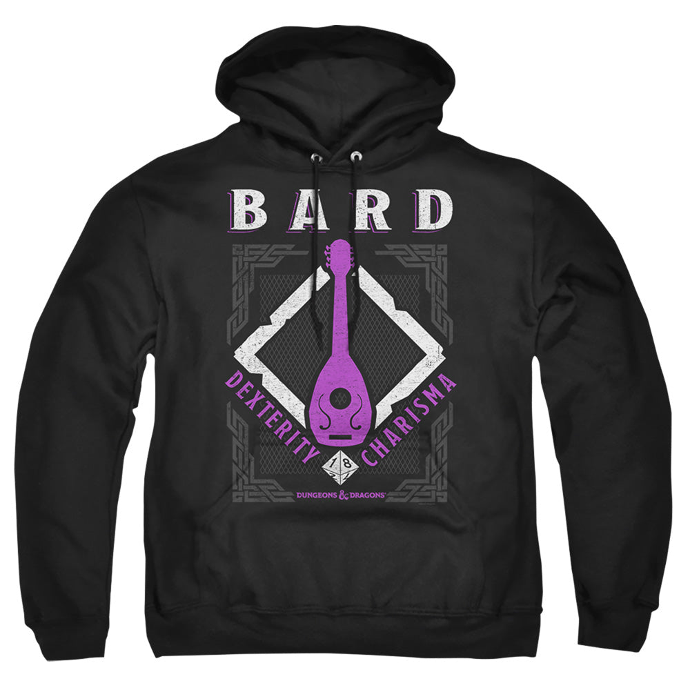 Dungeons And Dragons Bard Mens Hoodie Black Officially Licensed