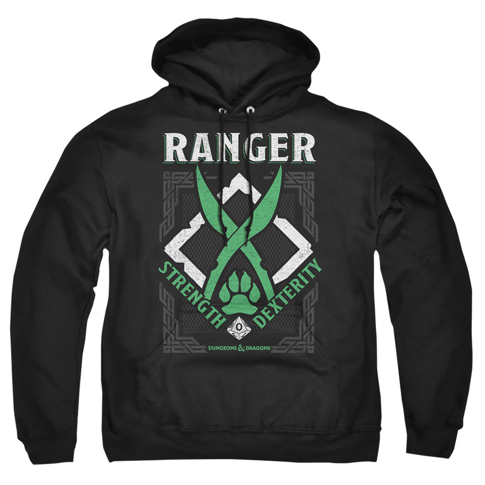 Dungeons And Dragons Ranger Mens Hoodie Black Officially Licensed