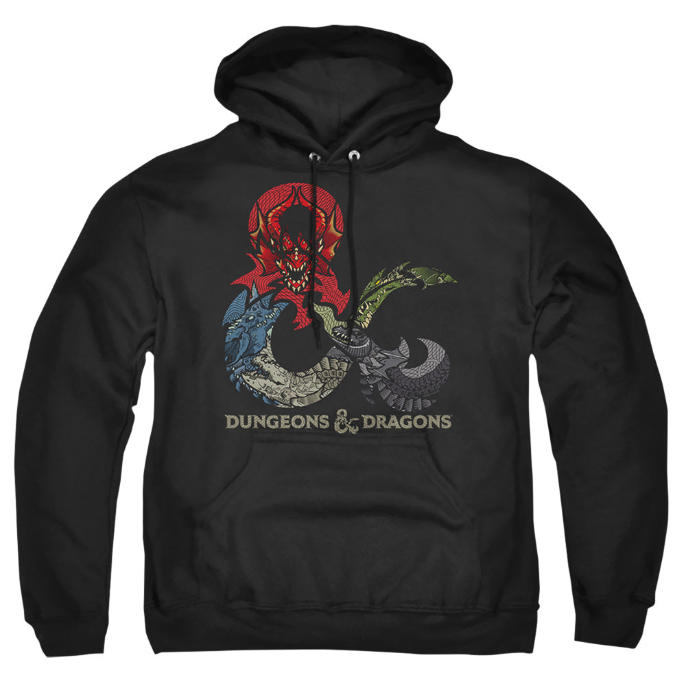 Dungeons And Dragons Dragons In Dragons Mens Hoodie Black Officially Licensed