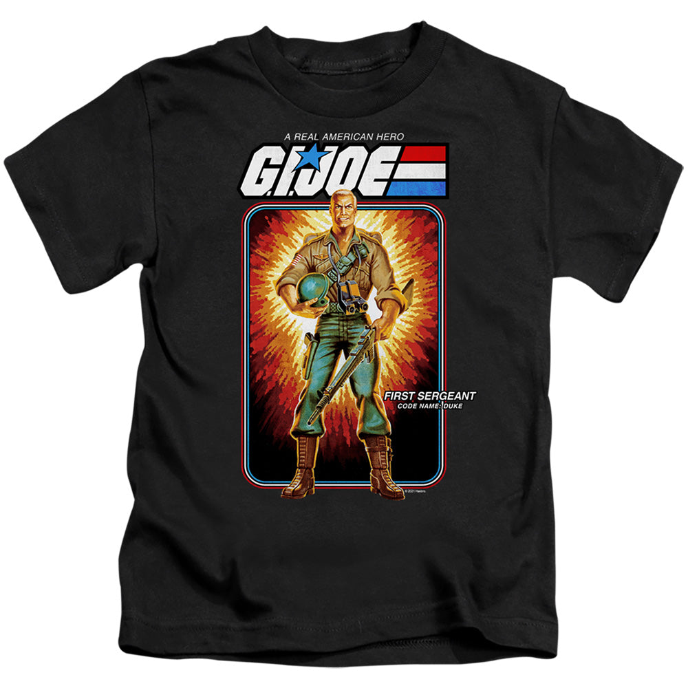 G.I. Joe Duke Card Juvenile Kids Youth T Shirt Black Officially Licensed