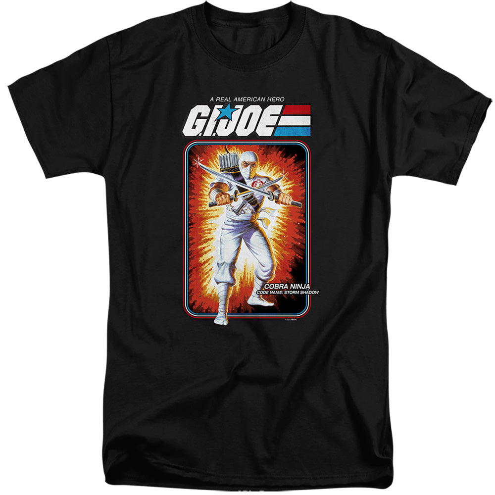 G.I. Joe Storm Shadow Card Mens Tall T Shirt Black Officially Licensed