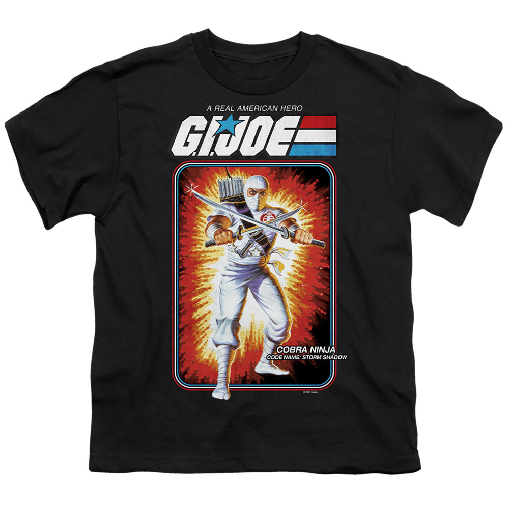 G.I. Joe Storm Shadow Card Kids Youth T Shirt Black Officially Licensed