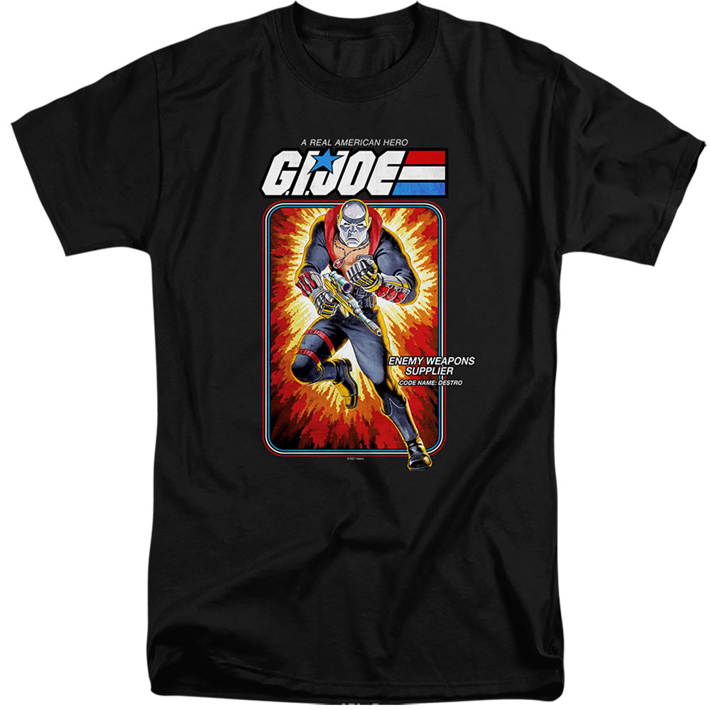 G.I. Joe Destro Card Mens Tall T Shirt Black Officially Licensed