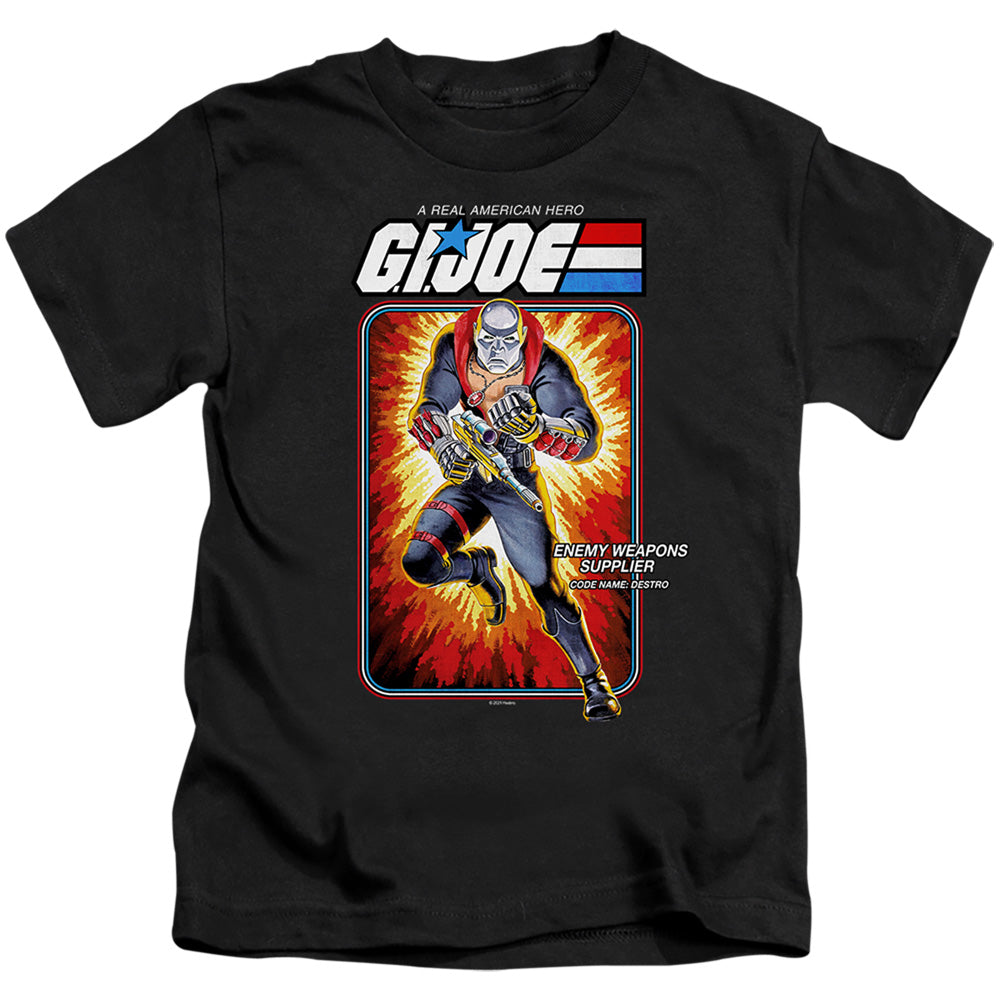 G.I. Joe Destro Card Juvenile Kids Youth T Shirt Black Officially Licensed