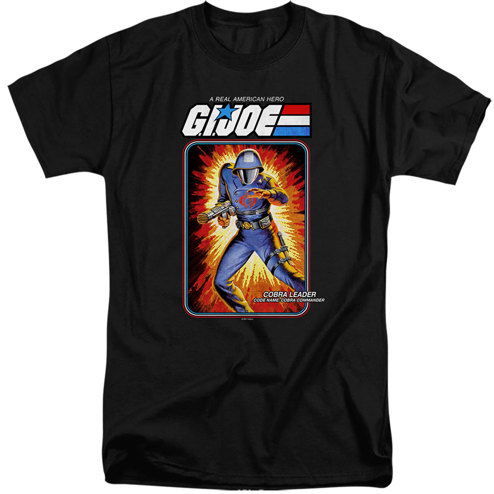 G.I. Joe Cobra Commander Card Mens Tall T Shirt Black Officially Licensed