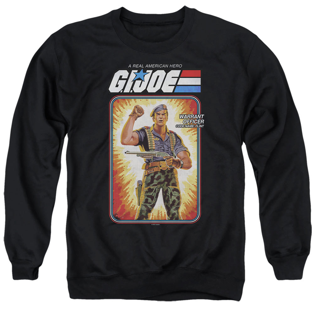 G.I. Joe Flint Card Mens Crewneck Sweatshirt Black Officially Licensed