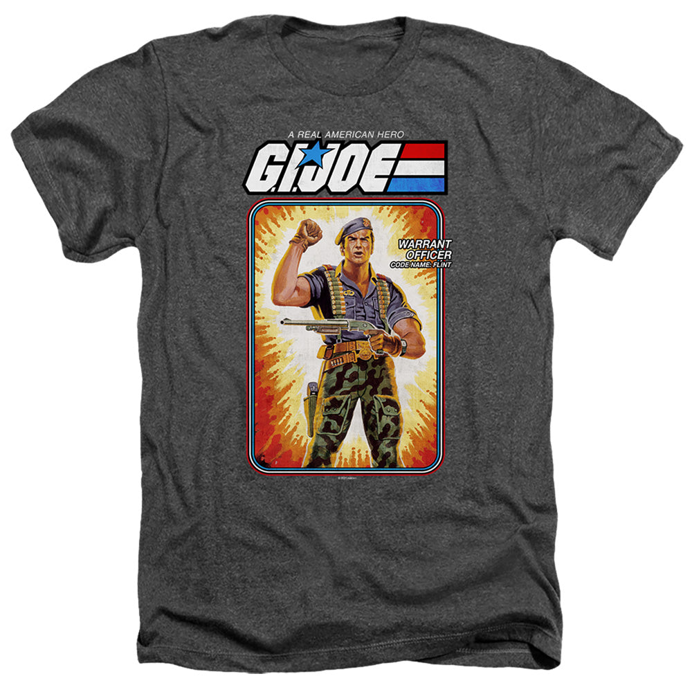 G.I. Joe Flint Card Heather Mens T Shirt Black Officially Licensed