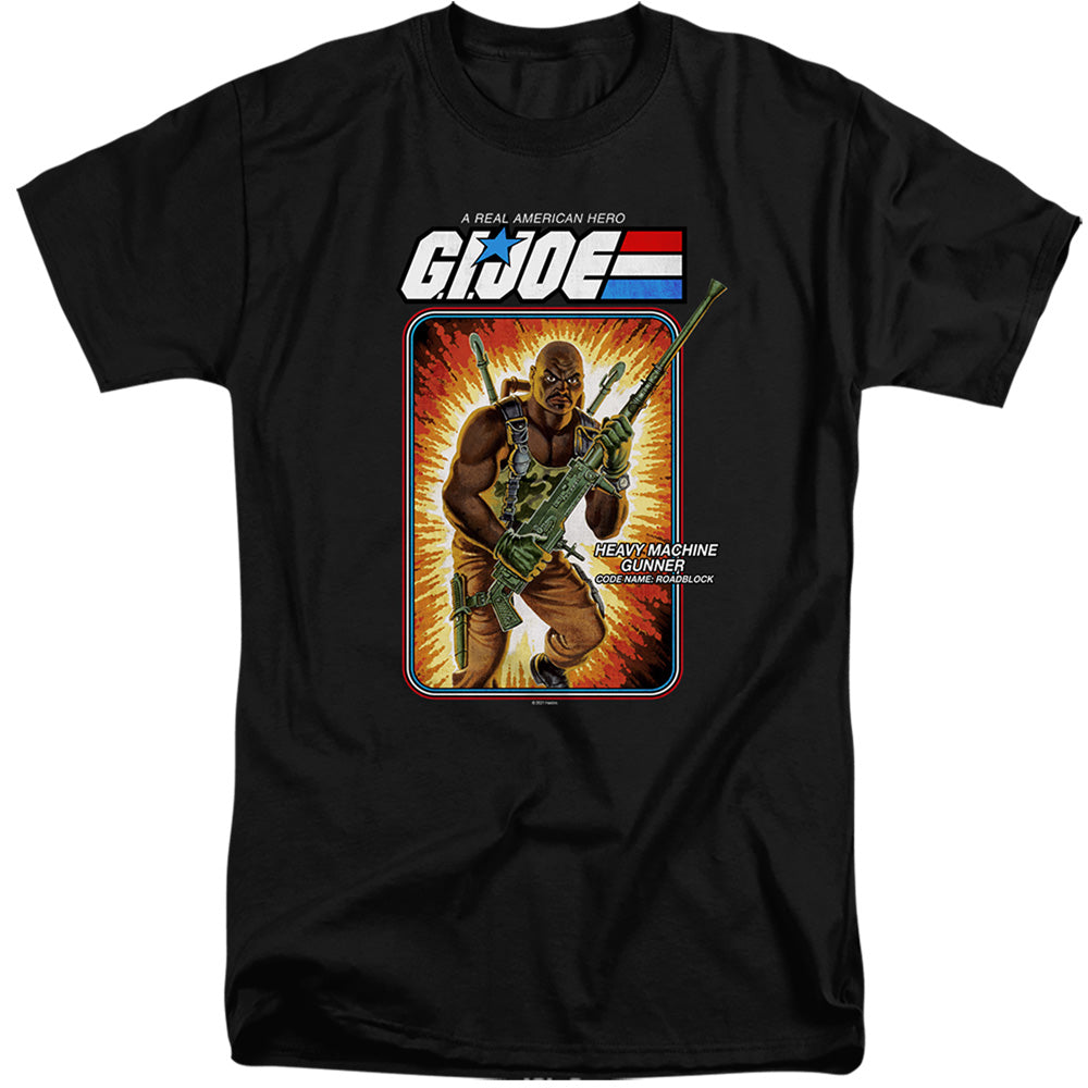 G.I. Joe Roadblock Card Mens Tall T Shirt Black Officially Licensed