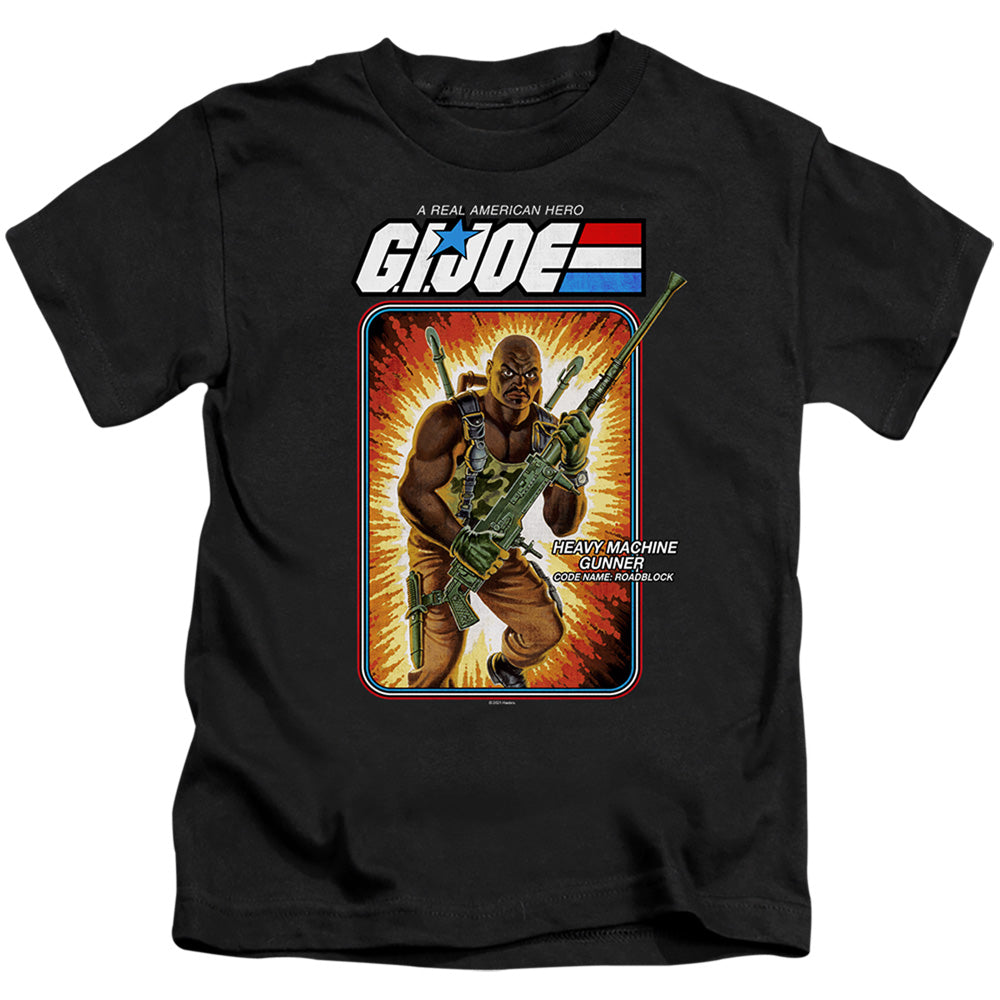 G.I. Joe Roadblock Card Juvenile Kids Youth T Shirt Black Officially Licensed
