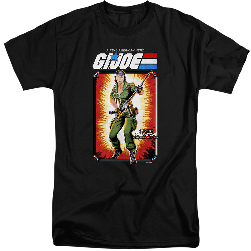 G.I. Joe Lady Jaye Card Mens Tall T Shirt Black Officially Licensed