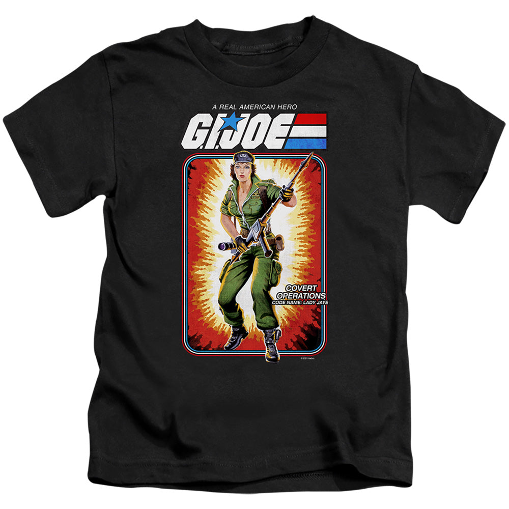 G.I. Joe Lady Jaye Card Juvenile Kids Youth T Shirt Black Officially Licensed