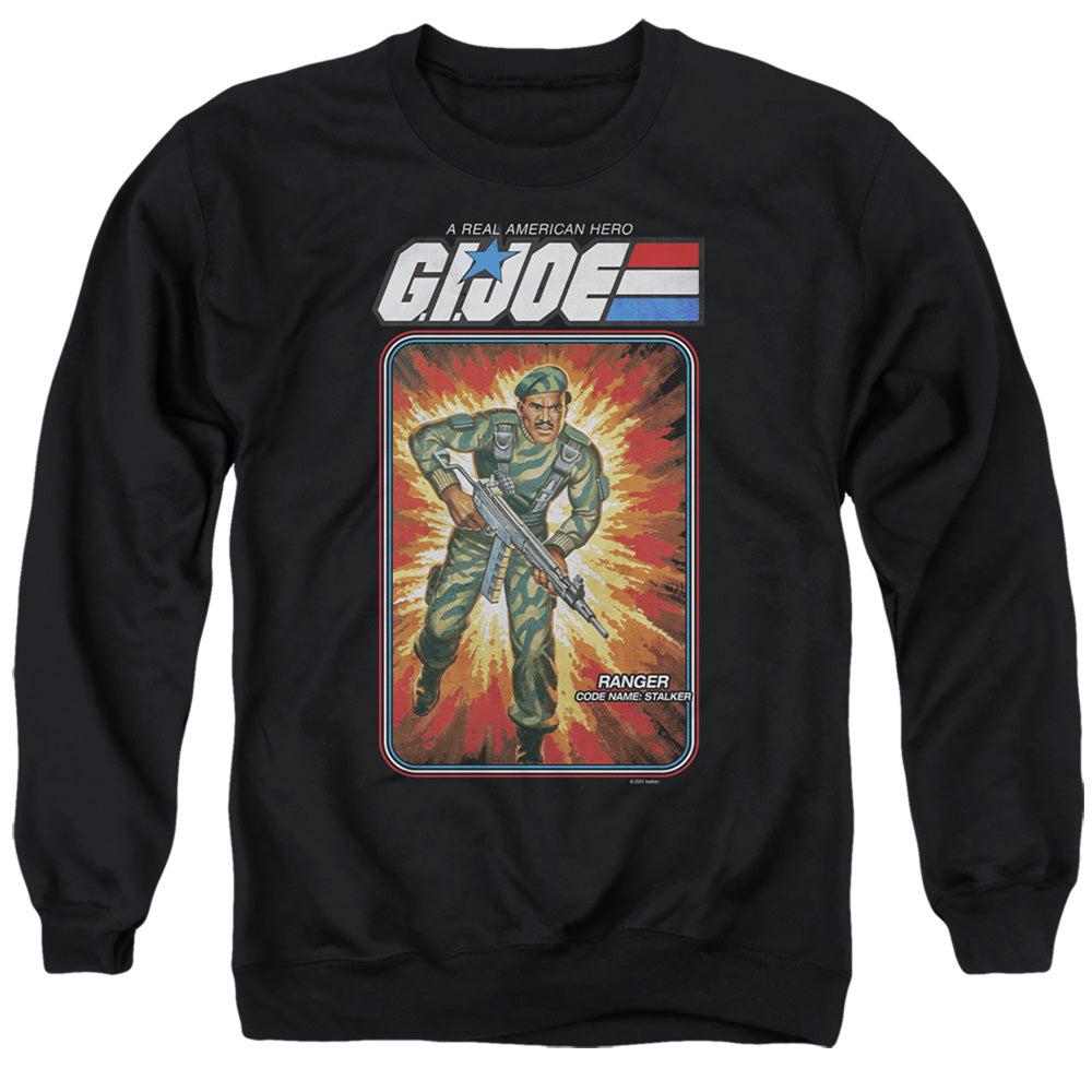 G.I. Joe Stalker Card Mens Crewneck Sweatshirt Black Officially Licensed