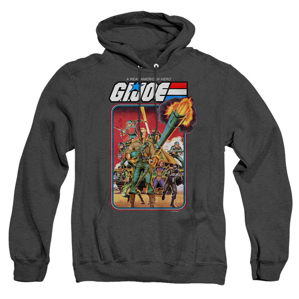 G.I. Joe Hero Group Mens Heather Hoodie Black Officially Licensed